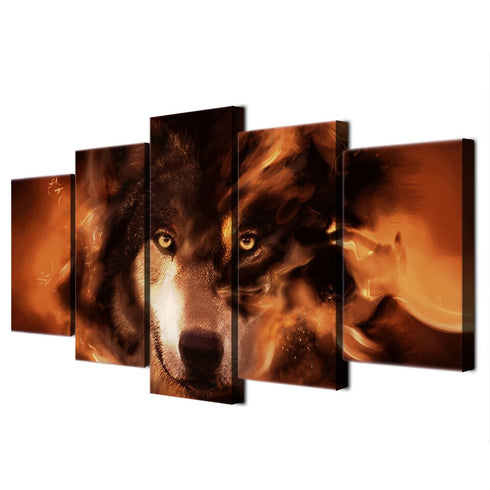 Tableau Loup Cartoon
